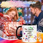 Cabtnca Art Teacher Appreciation Gifts, The Earth Without Art is Just Eh Funny Coffee Mug 11 Oz with Artist Paint Palette Keychain, Christmas Birthday Gift for Artists Teachers, Students