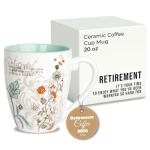 Pavilion Coffee Mugs - Mark My Words Retirement Mug with "Retirement, It's Your Time To Enjoy" Text Design - Ceramic Coffee Cup for Friends, Microwave & Dishwasher Compatible - Multicolor, 20 oz