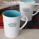 Ynsfree World's Greatest Grandpa 16 OZ Coffee And Tea Cups For dad.papa,husband,Thanksgiving Christmas,Valentine's Day or Anniversary Birthday Ceramic Funny Gifts Cute Mugs (World's Greatest Grandpa)