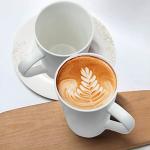 YINUOWEI 20oz Coffee Mugs Ceramic Tall Coffee Mugs with Handle Porcelain Large Latte Mugs White Drinking Cups for Tea, Coffee, Cocoa, Set of 6