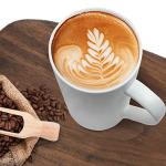 YINUOWEI 20oz Coffee Mugs Ceramic Tall Coffee Mugs with Handle Porcelain Large Latte Mugs White Drinking Cups for Tea, Coffee, Cocoa, Set of 6