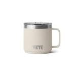 YETI Rambler 14 oz Ceramic Lined Stackable Mug, Vacuum Insulated, Stainless Steel with MagSlider Lid, Cape Taupe