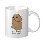 My Owner Beats Me Mug Personalized For Women Men Coffee Mugs Funny Mugs For Women Bestie Coffee Mugs