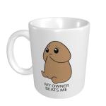 My Owner Beats Me Mug Personalized For Women Men Coffee Mugs Funny Mugs For Women Bestie Coffee Mugs