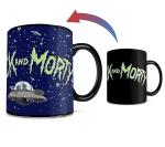 Morphing Mugs Rick and Morty – Trippy Space Cruiser – One 16 oz Heat Sensitive Clue Mug – Full Image Revealed When HOT Liquid Is Added MMUGC1480