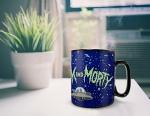 Morphing Mugs Rick and Morty – Trippy Space Cruiser – One 16 oz Heat Sensitive Clue Mug – Full Image Revealed When HOT Liquid Is Added MMUGC1480