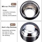 SZCXTOP 6.8 Oz Stainless Steel Coffee Cups Set of 6 Mug,Stackable Double Heat Insulation Metal Coffee Mugs with Stand Rack,Perfect for Cold Drinks or Hot Drink (6)