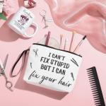 Reginary 3 Pcs Hairdresser Gifts Bulk Hair Stylist Appreciation Gifts Bulk Cosmetology Makeup Bag Mug Keychain