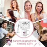 Reginary 3 Pcs Hairdresser Gifts Bulk Hair Stylist Appreciation Gifts Bulk Cosmetology Makeup Bag Mug Keychain