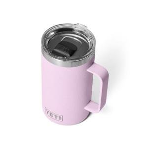 YETI Rambler 24 oz Mug, Vacuum Insulated, Stainless Steel with MagSlider Lid, Cherry Blossom