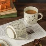 fall mug coffee mugs novelty ceramic espresso japanese tea cups latte teacup stoneware microwave safe vintage taza de cafe bonitas espresso cup with handle aesthetic floral (cat)