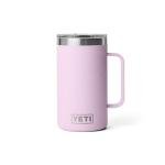 YETI Rambler 24 oz Mug, Vacuum Insulated, Stainless Steel with MagSlider Lid, Cherry Blossom