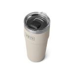 YETI Rambler 20 oz Stackable Tumbler, Stainless Steel, Vacuum Insulated with MagSlider Lid, Cape Taupe