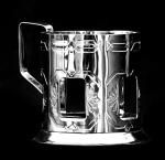 Victoria Bella Russian Traditional Tea Glass Holder. Podstakannik. for Hot or Cold Liquids. Stainless Steel, Chrome Plated.