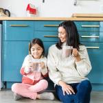 Tervis Neo Mint Floral Made in USA Double Walled Insulated Tumbler Travel Cup Keeps Drinks Cold & Hot, 16oz Mug, Classic