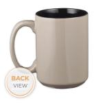 Christian Art Gifts Large Ceramic Coffee & Tea Mug for Men, Dads & Pastors: Man's Heart Plans Inspirational Bible Verse Microwave/Dishwasher Safe Drinkware, Lead/Cadmium-free, Café Brown/Black, 14 oz.