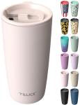 TILUCK 20 oz Insulated Tumbler with BPA-Free Lid, Stainless Steel Vacuum Travel Coffee Mug, Double Wall Coffee Tumbler（20oz，Matte SakuraPink）