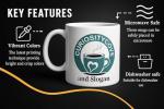 Personalized Coffee Mug | Custom Photo, Text, or Logo Cup (11oz, Black Rim, Inner, and Handle) |Dishwasher & Microwave Safe |Unique Gift for Men & Women –Taza Personalizada