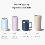 TILUCK 20 oz Insulated Tumbler with BPA-Free Lid, Stainless Steel Vacuum Travel Coffee Mug, Double Wall Coffee Tumbler（20oz，Matte SakuraPink）