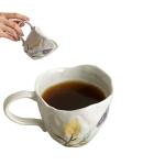 STAWGRNY Handmade Ceramic Coffee Mug 6.5 oz Small Coffee Mug Cute Floral Mug Tea Cup Espresso Mug Aesthetic Mug Cute Coffee Cup Gift for Women (Yellow and Purple Flowers)