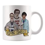 Fonhark - Napoleon Dynamite Mug (Cult Movie, Vote For Pedro, Heck Yes, Superbad, Sixteen, Ferris Bueller's Day Off, The Breakfast Club), 11 Oz Novelty Coffee Mug/Cup, White