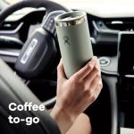Hydro Flask Travel Coffee Cup – Insulated Stainless Steel, Non-Spill, Leak Resistant to-Go Coffee Tumbler 16 Oz Agave Green