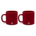 Silipint 16oz Silicone Coffee Mug – Unbreakable Dishwasher Safe Microwave Oven & Freezer Compatible Travel Mug – Non-Toxic Reusable Cup for Hot Coffee Tea or Cold Drinks, Classic Red - Pack of 2