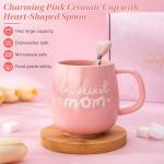 Mothers Day Gifts for Mom from Daughter Son, Moms Birthday Gifts - Loveliest Mom Cup - Mother's Day Coffee Mug Jewelry Dish Gift Set for Mummy Mother Personalized Useful Unique Gift for Moms