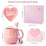 Mothers Day Gifts for Mom from Daughter Son, Moms Birthday Gifts - Loveliest Mom Cup - Mother's Day Coffee Mug Jewelry Dish Gift Set for Mummy Mother Personalized Useful Unique Gift for Moms