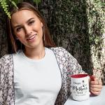 First Mothers Day Gifts, Personalized Happy 1st Mothers Day Coffee Mug w/Photo & Name, 11 or 15 Oz, 10 Colors Options, Custom Mom Mug, New Mom Gifts for Women - D1