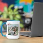 First Mothers Day Gifts, Personalized Happy 1st Mothers Day Coffee Mug w/Photo & Name, 11 or 15 Oz, 10 Colors Options, Custom Mom Mug, New Mom Gifts for Women - D1