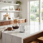 COLLECTIVE HOME Personalized Initial Coffee Mug with Gift Box, 15 oz Modern Ceramic Letter A-Z Monogram Cup, Minimalist Black & White Porcelain Mug for Birthday, Mother's Day, Office & Home (g)