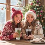 Iced Coffee Cups with Lids: Coffee Bar Accessories - Ribbed Glass Tumbler with Straw and Lid 4Pcs - 20oz Leak Proof Tumbler - Reusable Glass Cups and Tumblers with Lid and Straws for To Go Iced Coffee