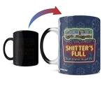 Morphing Mugs National Lampoon’s Christmas Vacation – Cousin Eddie RV – Shitter's Full – One 11 oz Color Changing Heat Sensitive Ceramic Mug – Image Revealed When HOT Liquid Is Added! MMUG1090