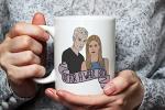 Fonhark - Buffy the Vampire Slayer Mug, Out for a Walk... Bitch, 11 Oz Novelty Coffee Mug/Cup, White