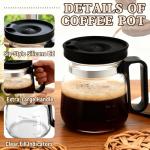 16 Oz Glass Coffee Pot Mug with Lid,Novelty Coffee Pot Cup | the Perfect Unique Gift for Coffee Lovers, Coworkers & Dad,for Hot Teas,Hot Chocolate Etc(1pc)