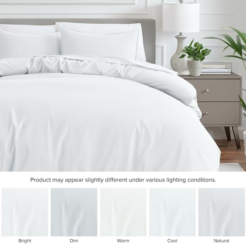 Premium Soft Queen Duvet Cover in White