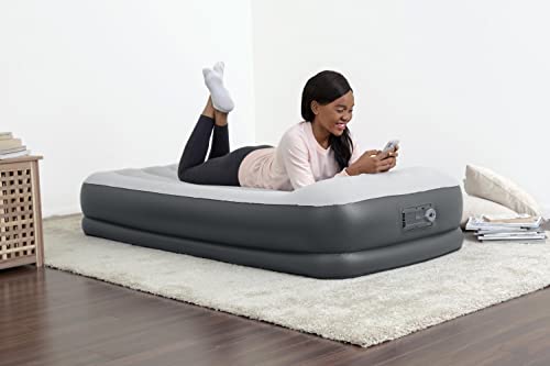 SleepLux Twin Inflatable Air Mattress with Pump