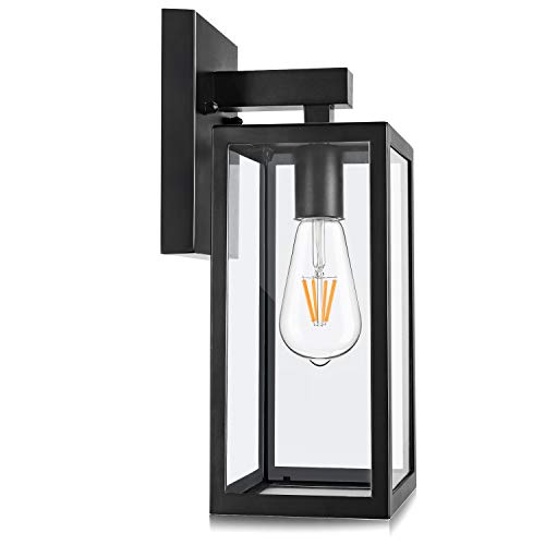 Elegant Black Waterproof Wall Sconce Light Fixture