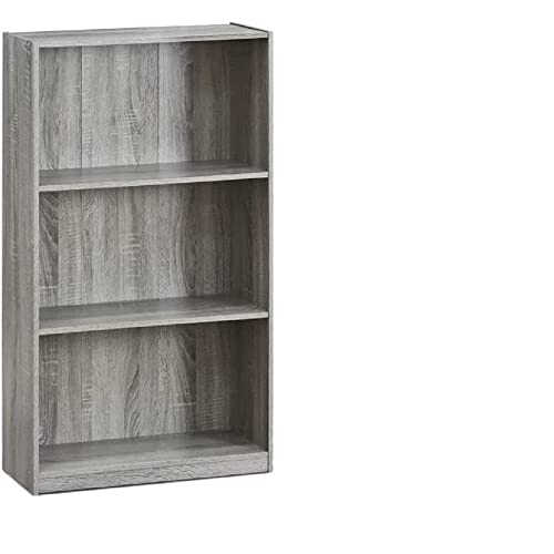 Furinno 3-Tier Bookcase in French Oak Grey