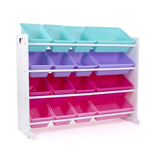 Extra-Large Toy Organizer with Colorful Storage Bins