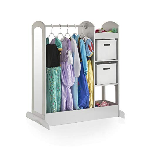 Kids Dress-Up Storage Armoire - Gray