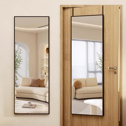 Stylish Black Full Length Wall Mounted Mirror