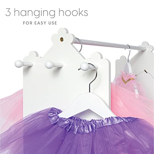 Kids Costume Organizer Hanging Closet Unit - White