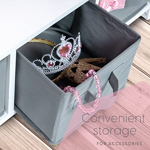 Kids Costume Organizer Hanging Closet Unit - White