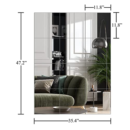 Frameless Wall Mirrors for Bedroom and Home Gym