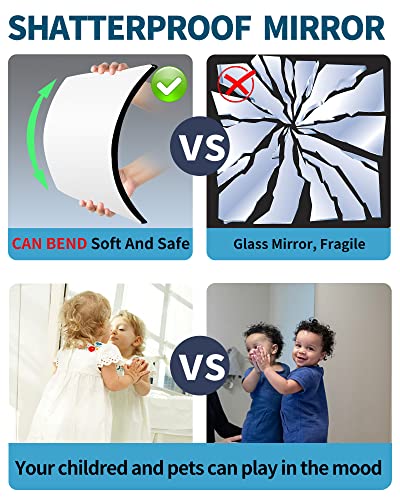 Shatterproof Full-Length Wall Mirror Set for Bedrooms