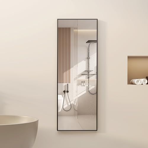 Stylish Black Full Length Wall Mounted Mirror