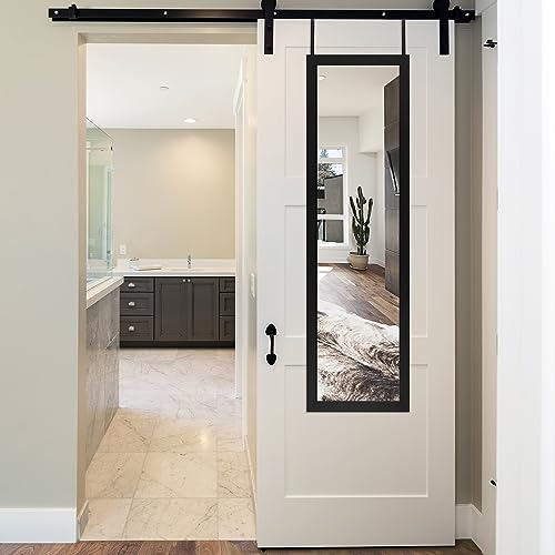 Black Full Length Over The Door Mirror