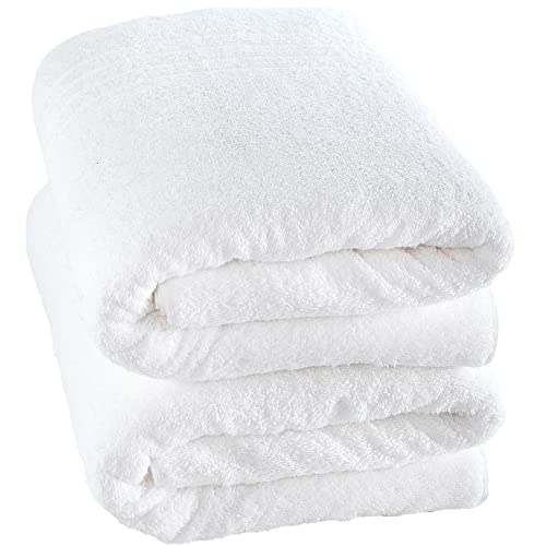Premium Jumbo Bath Sheets - 2-Pack White Towels